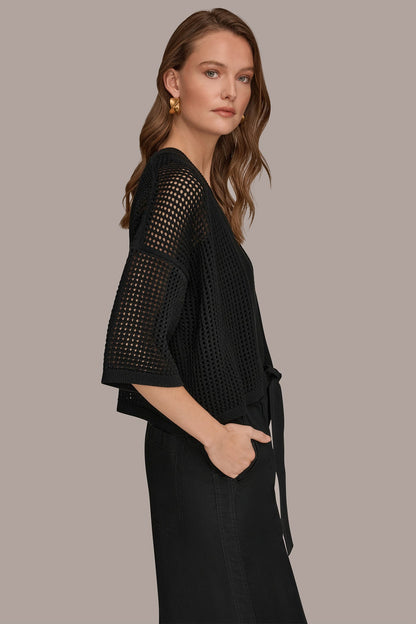 OPEN STITCH CARDIGAN