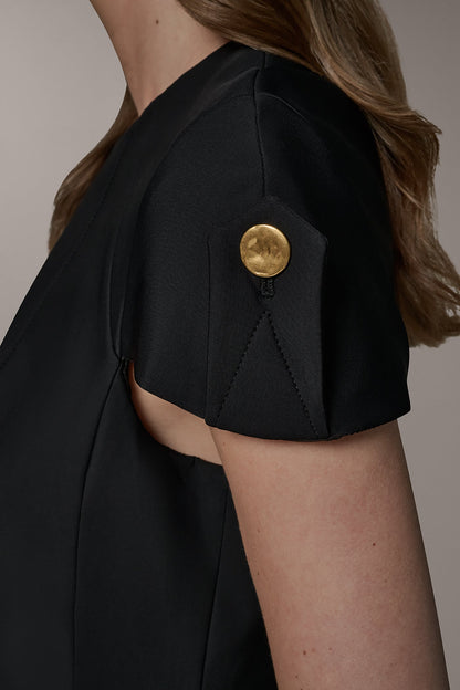 SHORT SLEEVE PEPLUM TOP