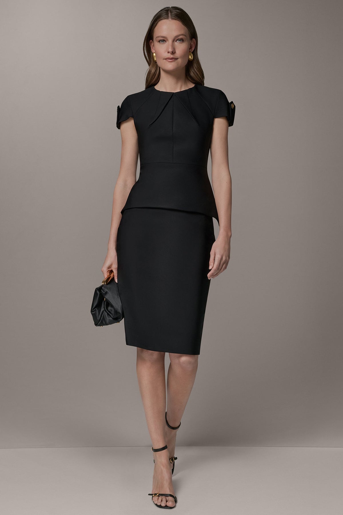 SHORT SLEEVE PEPLUM TOP
