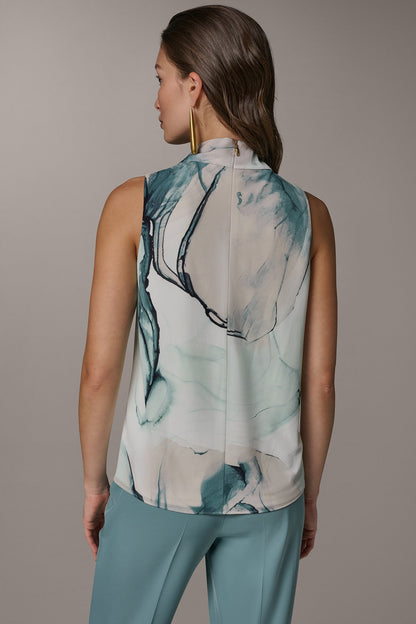 DRAPE TWIST SHOULDER BLOUSE