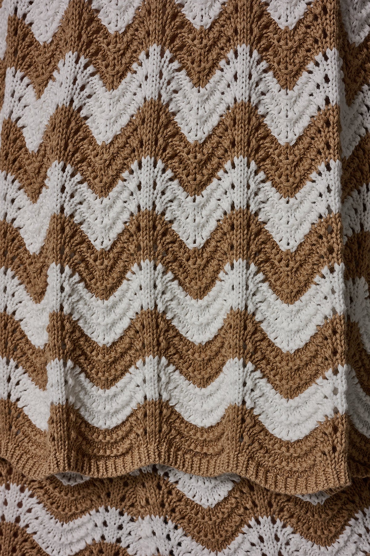 SLEEVELESS POINTELLE STRIPE SWEATER