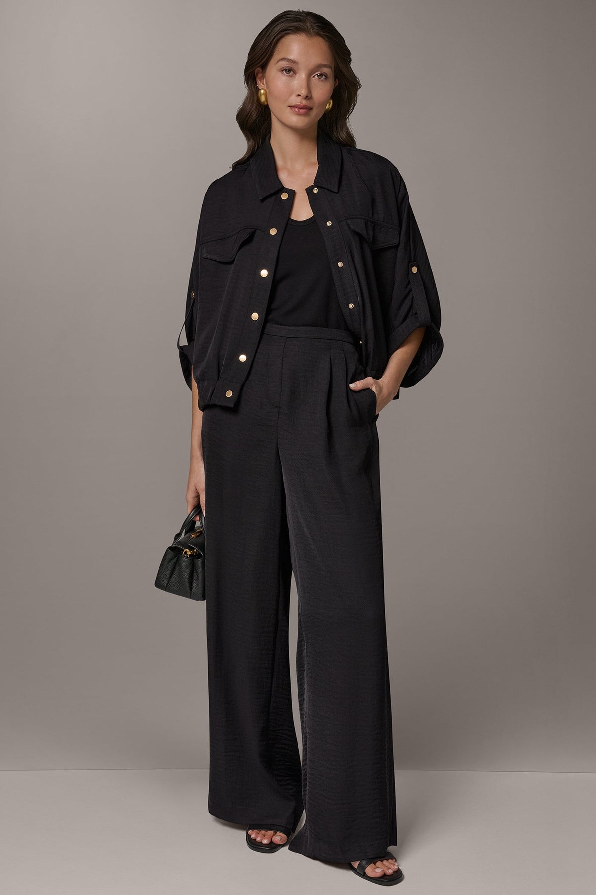 CINCHED HEM SHIRT