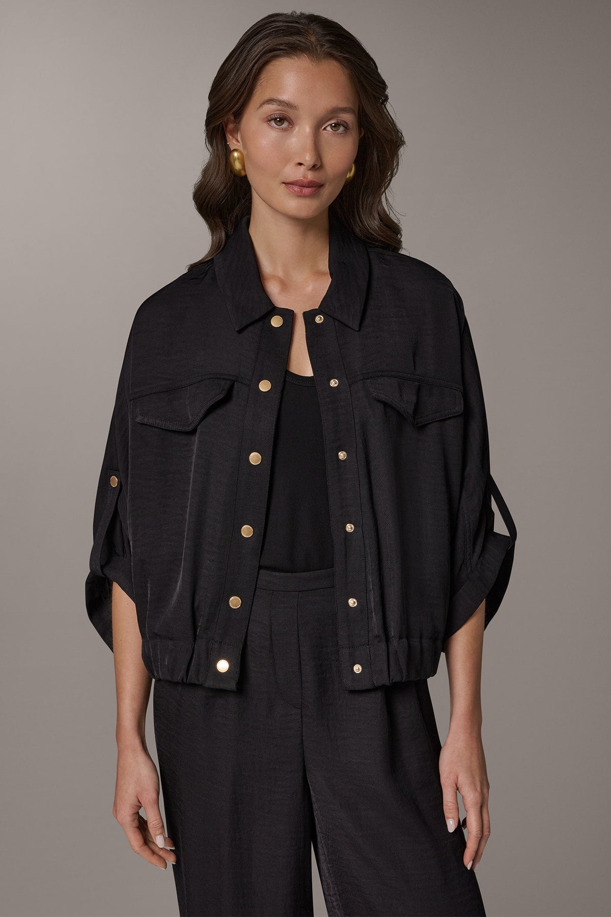 CINCHED HEM SHIRT