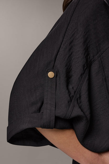 CINCHED HEM SHIRT