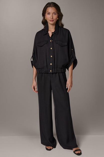 CINCHED HEM SHIRT
