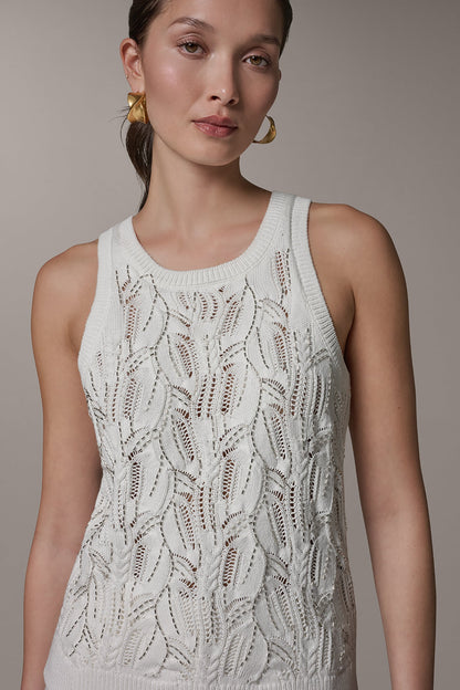 SLEEVELESS SEQUIN SWEATER TANK
