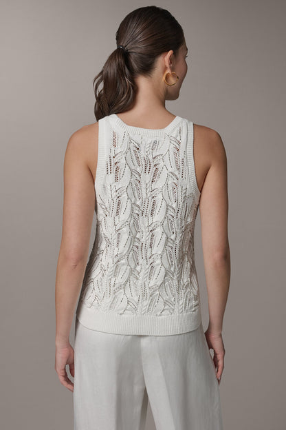 SLEEVELESS SEQUIN SWEATER TANK