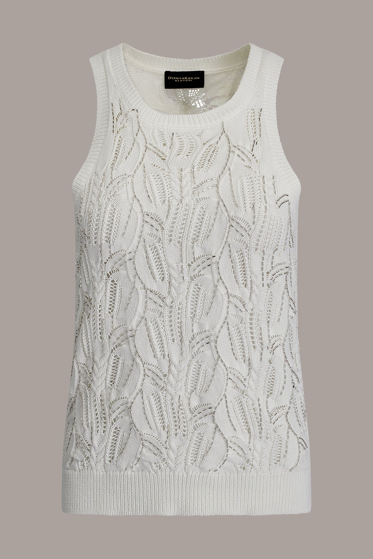 SLEEVELESS SEQUIN SWEATER TANK