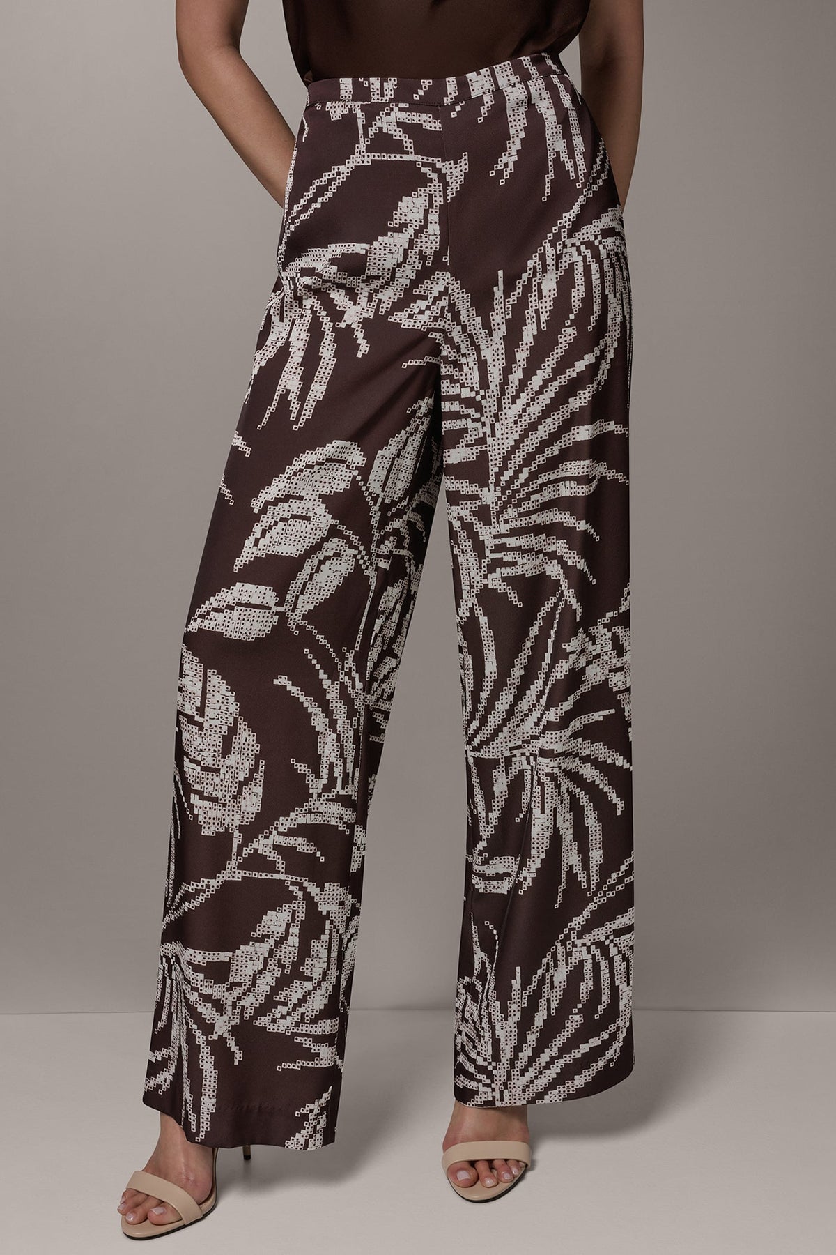 HIGH-RISE PRINT WIDE-LEG PANT