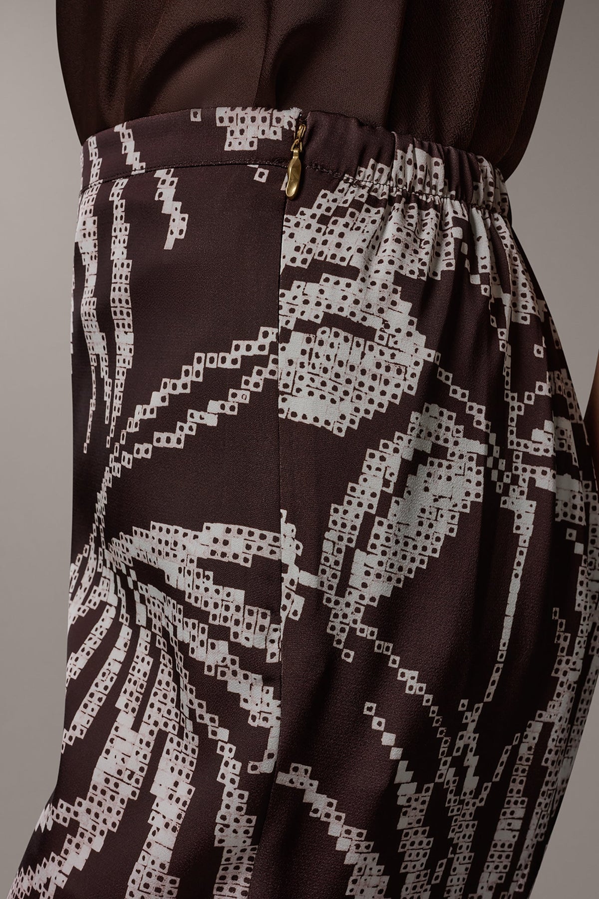 HIGH-RISE PRINT WIDE-LEG PANT
