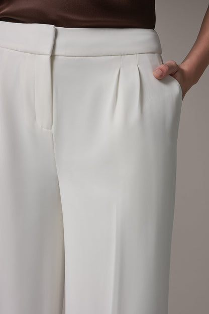 MID-RISE PLEATED WIDE-LEG PANT
