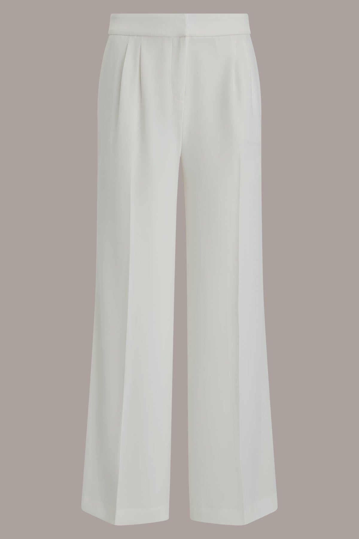 MID-RISE PLEATED WIDE-LEG PANT