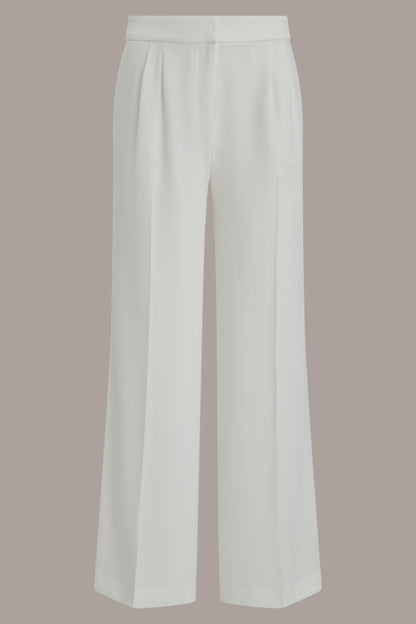 MID-RISE PLEATED WIDE-LEG PANT