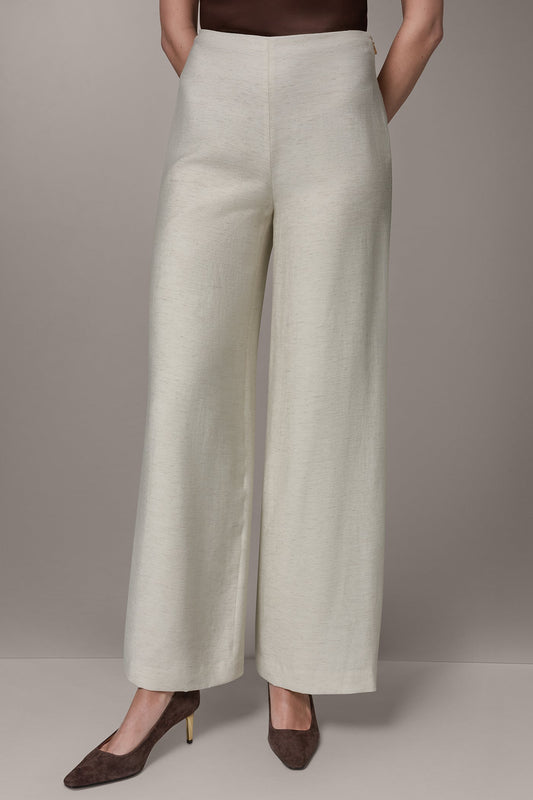 EXTRA HIGH-RISE MÈLANGE WIDE-LEG PANT