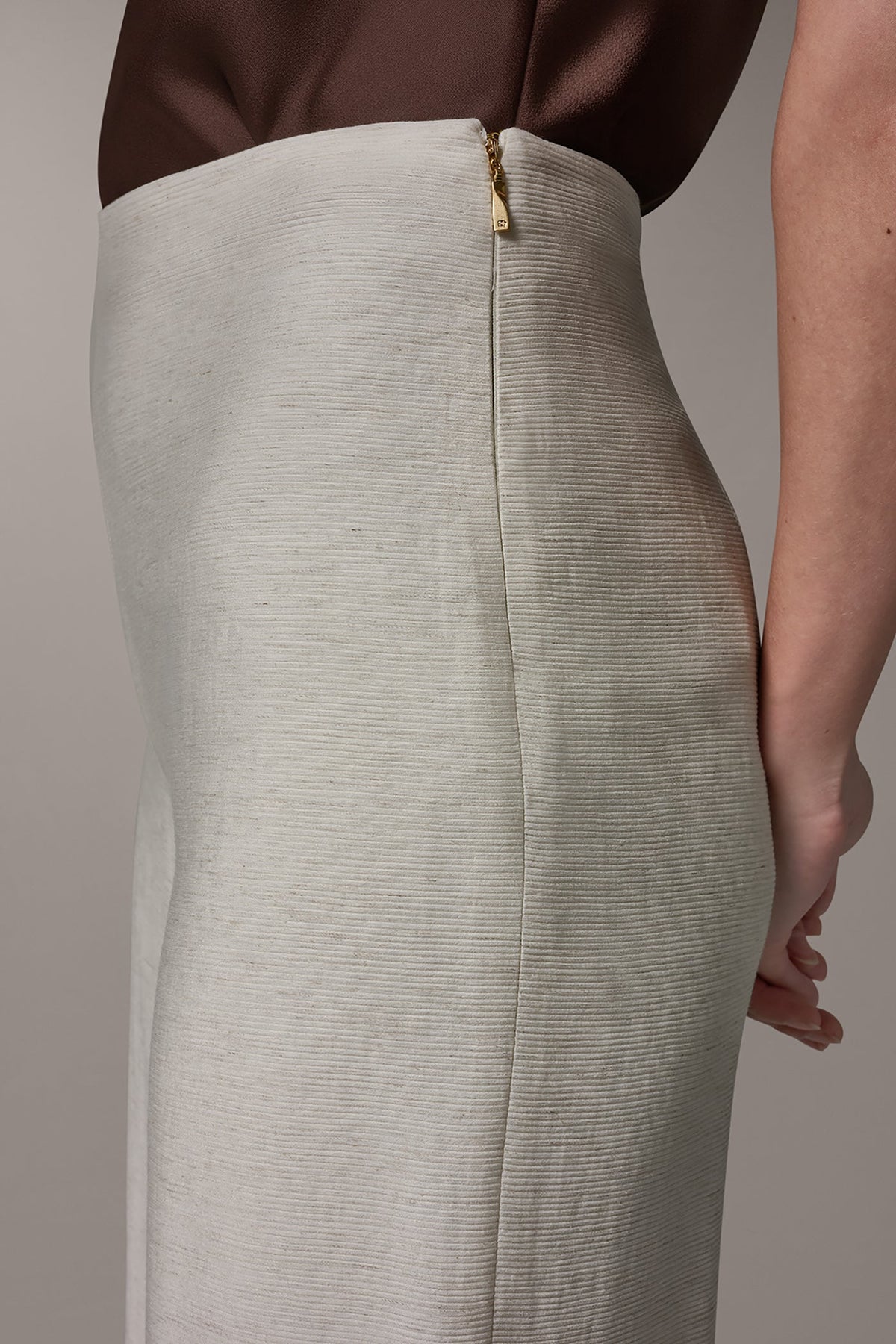 EXTRA HIGH-RISE MÈLANGE WIDE-LEG PANT