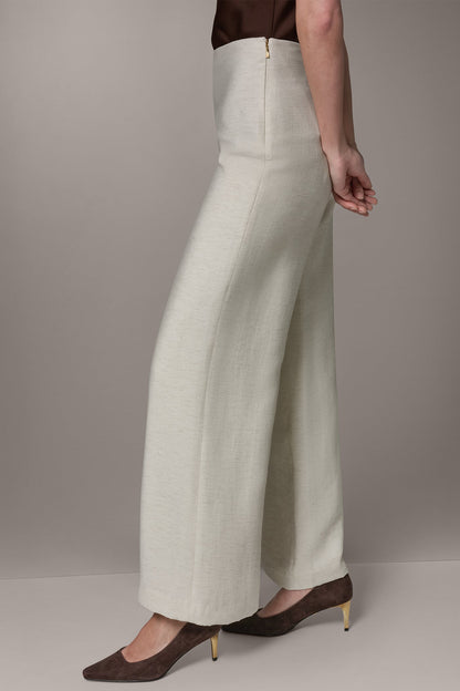EXTRA HIGH-RISE MÈLANGE WIDE-LEG PANT