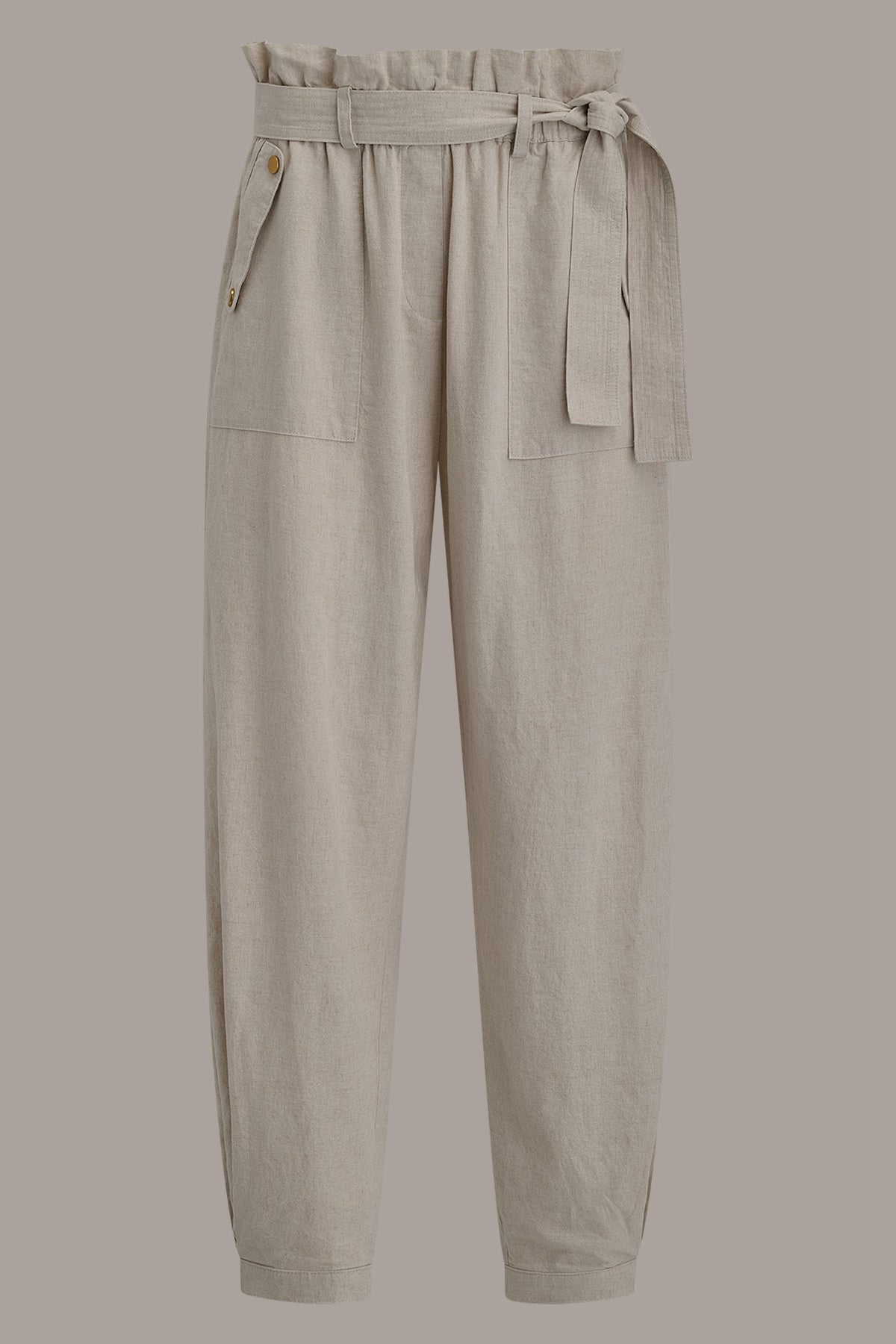 RELAXED PAPERBAG ANKLE PANT