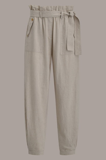 RELAXED PAPERBAG ANKLE PANT
