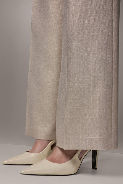 EXTRA HIGH-RISE METALLIC WIDE-LEG PANT