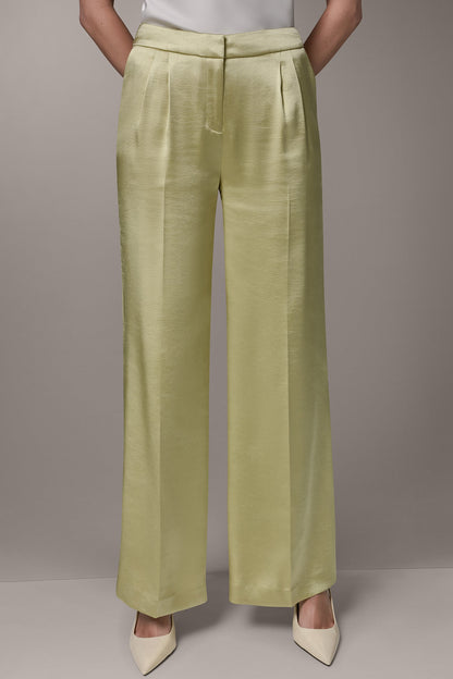 MID-RISE PLEATED WIDE-LEG PANT
