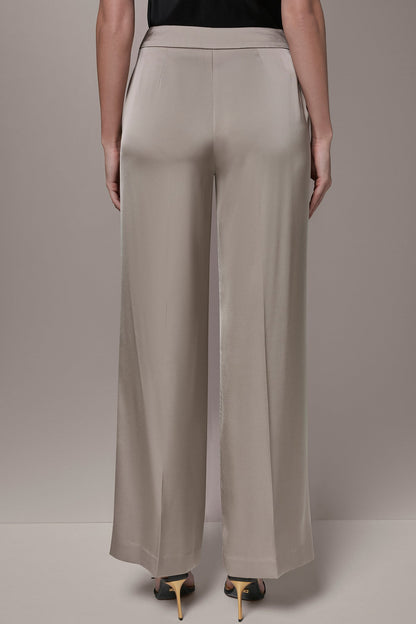 SATIN EXTRA HIGH-RISE WIDE-LEG SUIT PANT