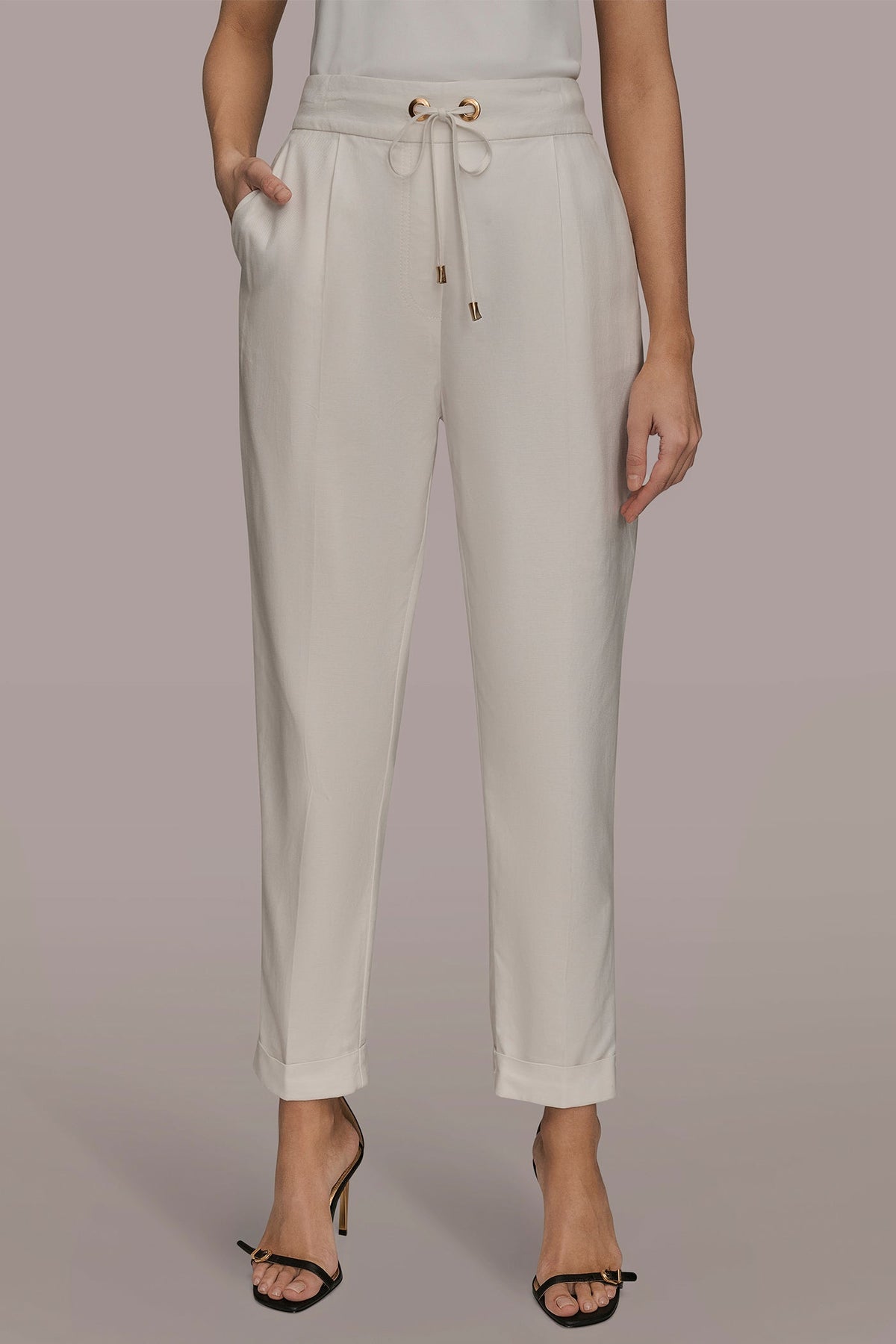 DRAWSTRING CUFFED PANT