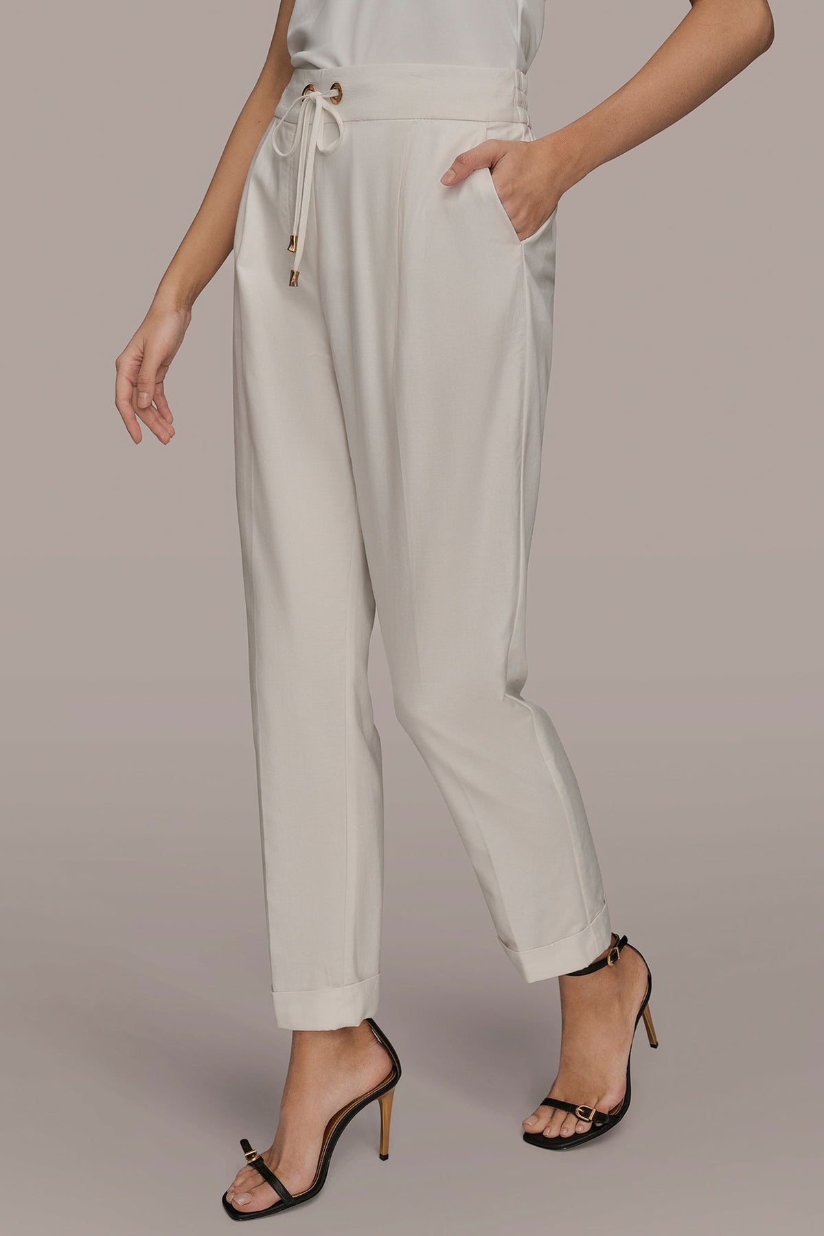 DRAWSTRING CUFFED PANT