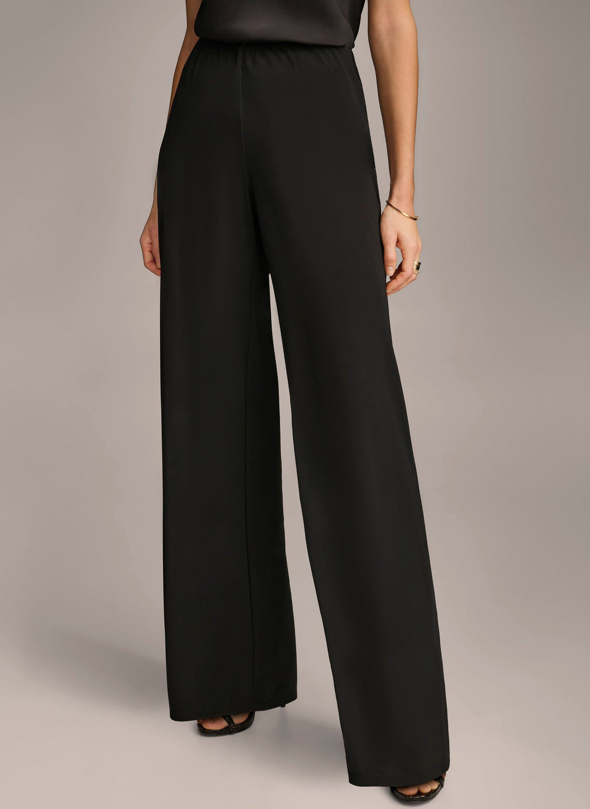 WIDE LEG FLAT FRONT PANT