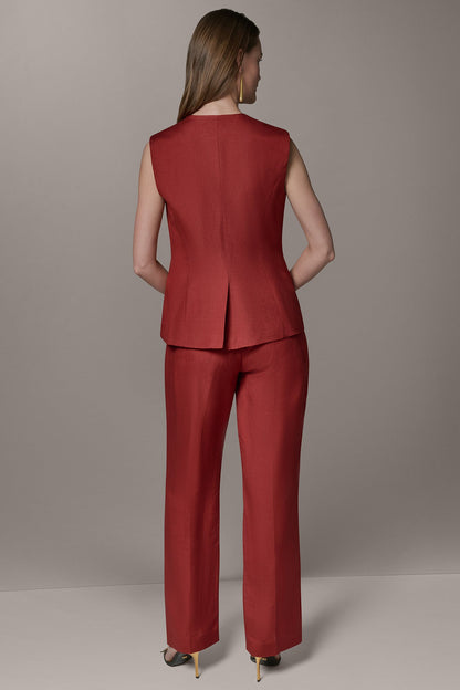 COLLARLESS VEST