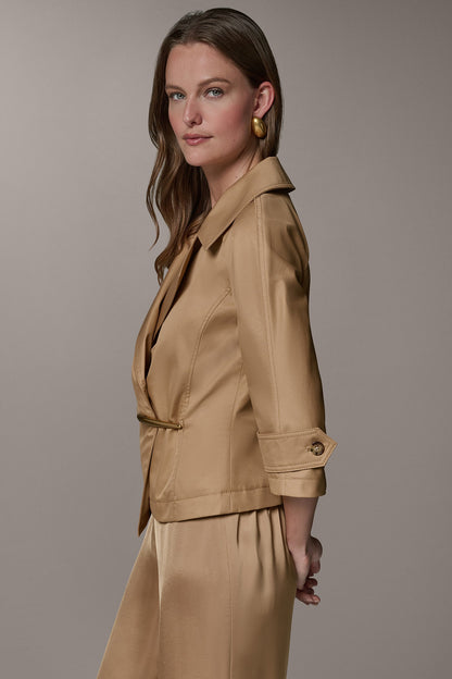 3/4 SLEEVE WRAP JACKET