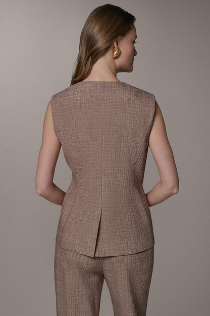 SLEEVELESS SUIT VEST