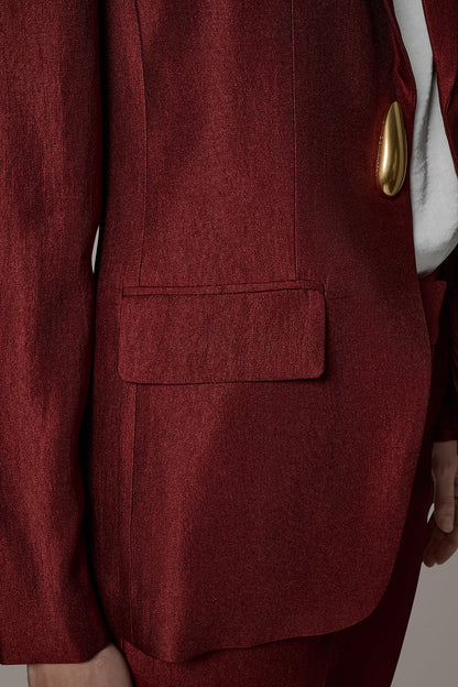 ONE-BUTTON JACKET