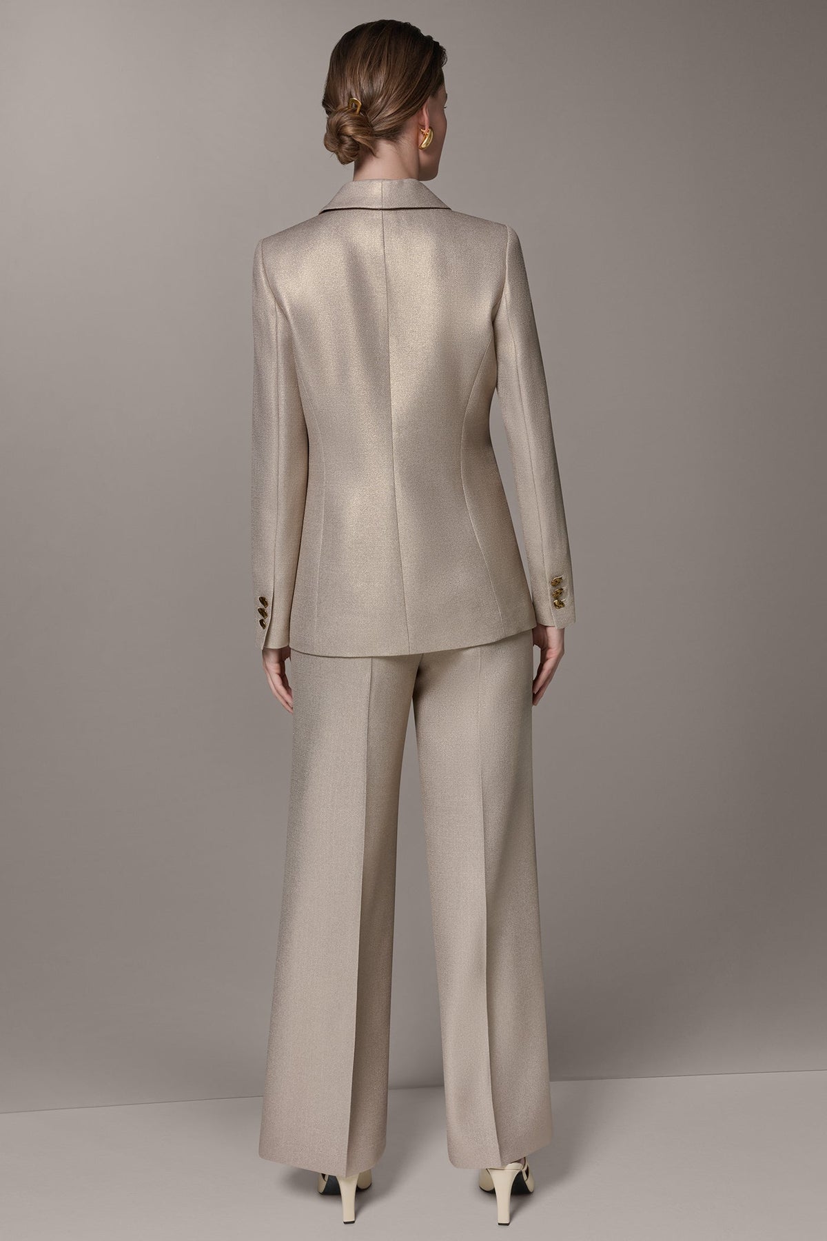 METALLIC SUIT BLAZER
