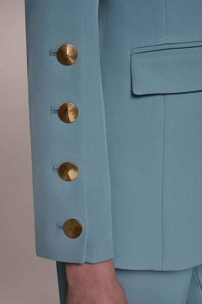 BUTTON SLEEVE SUIT BLAZER