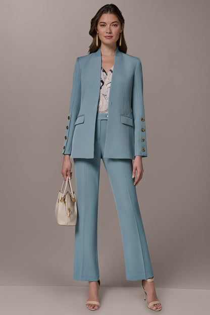 BUTTON SLEEVE SUIT BLAZER