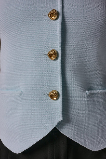CROPPED SWEATER SUIT VEST