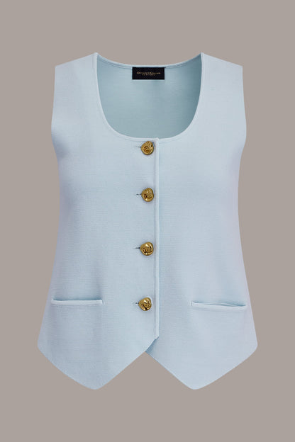 CROPPED SWEATER SUIT VEST