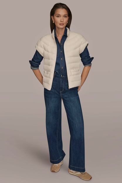 CAP SLEEVE PUFFER VEST