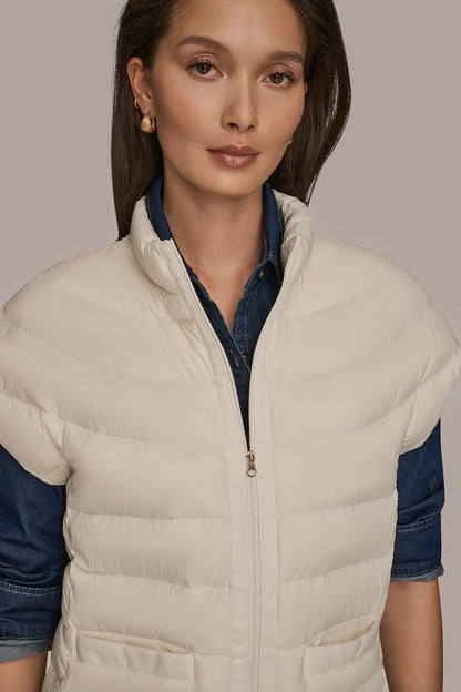 CAP SLEEVE PUFFER VEST