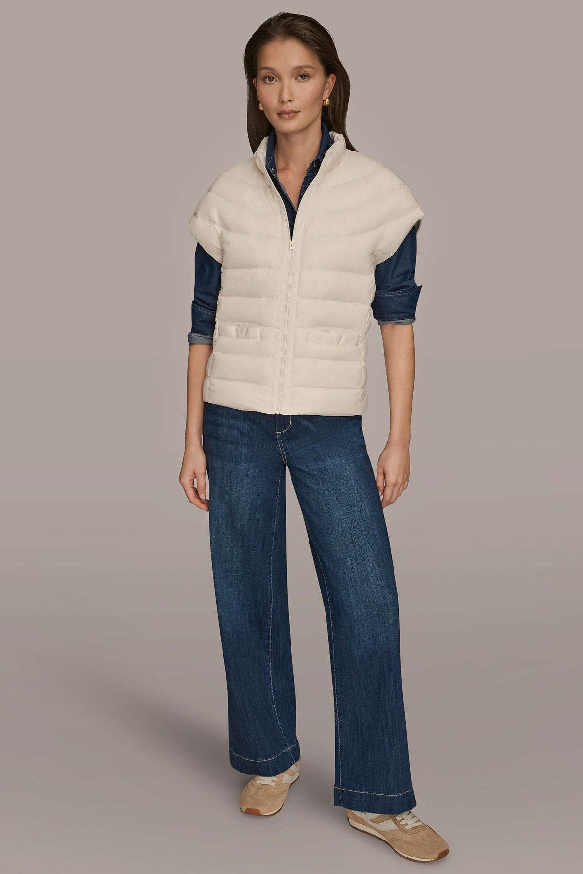 CAP SLEEVE PUFFER VEST