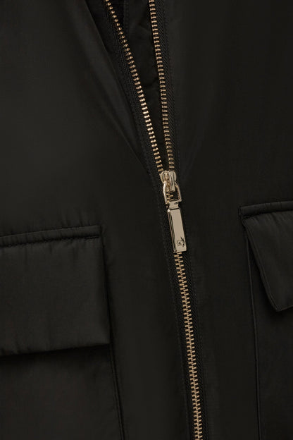 HOODED LIGHT QUILT JACKET