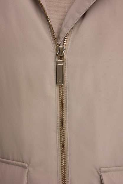 HOODED LIGHT QUILT JACKET