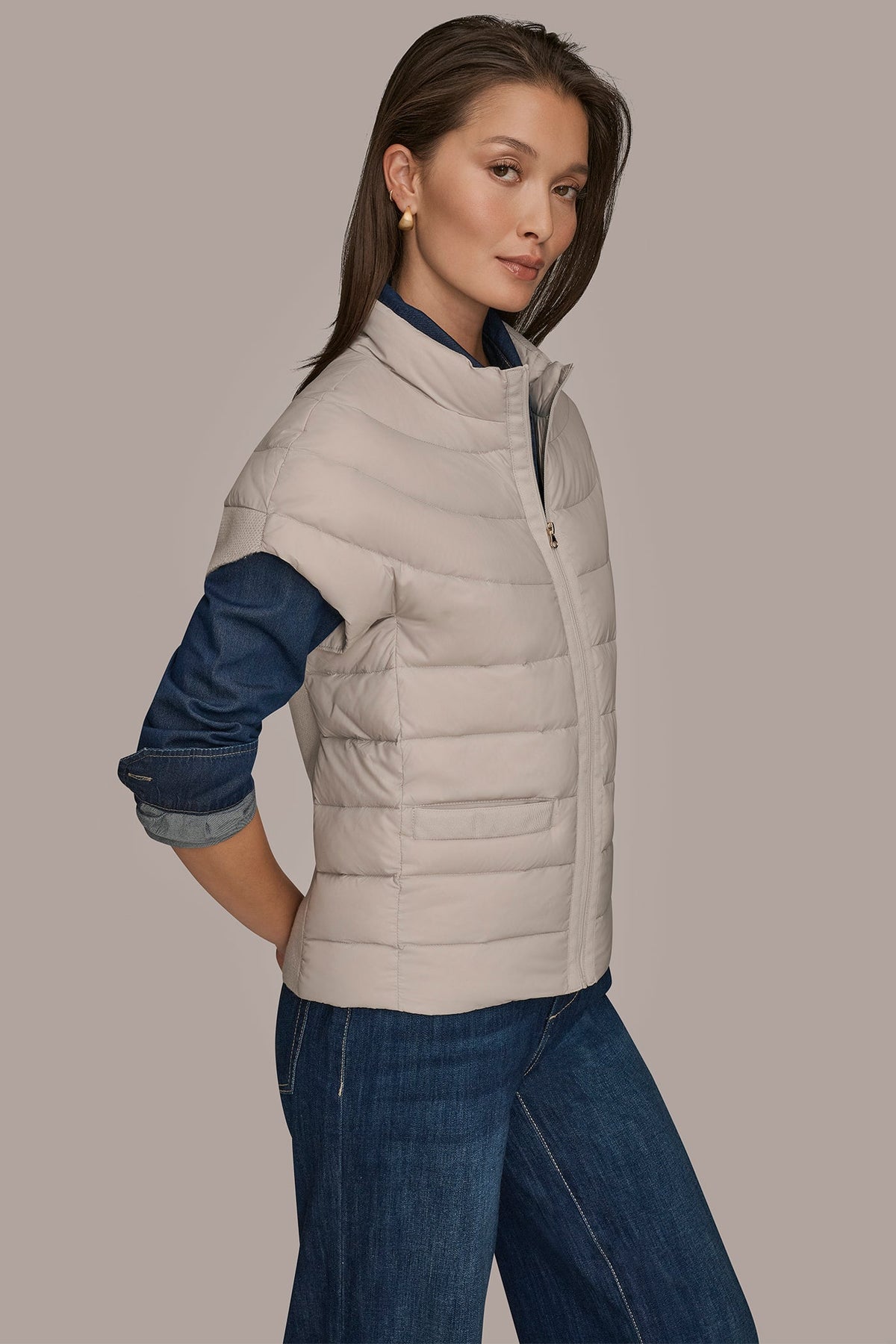 CAP SLEEVE PUFFER VEST