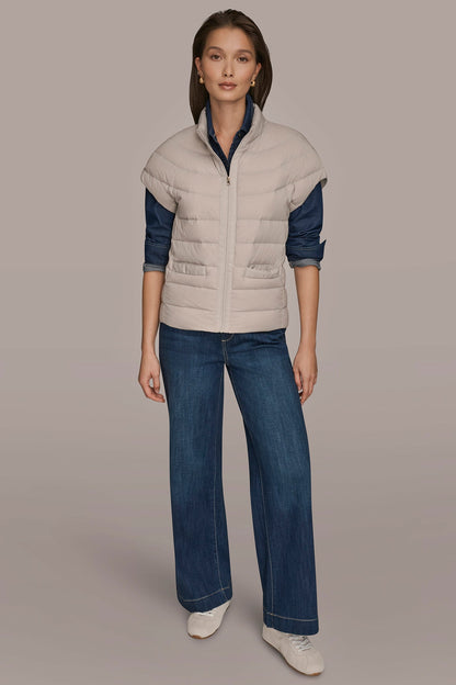 CAP SLEEVE PUFFER VEST