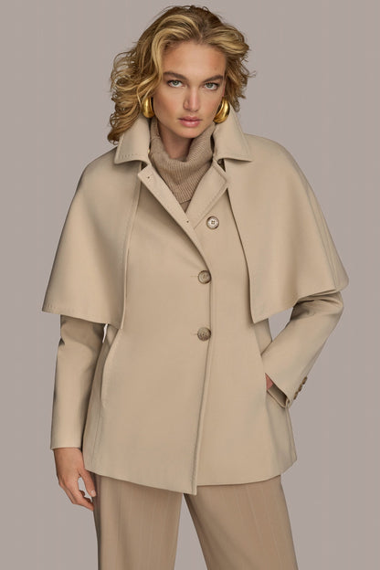 WATER REPELLENT CREPE CAPELET