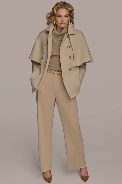 WATER REPELLENT CREPE CAPELET