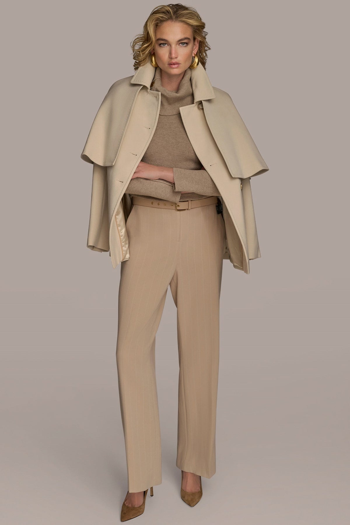 WATER REPELLENT CREPE CAPELET