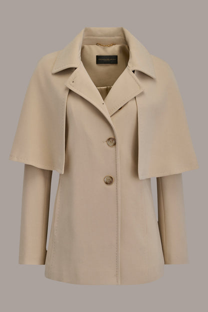 WATER REPELLENT CREPE CAPELET