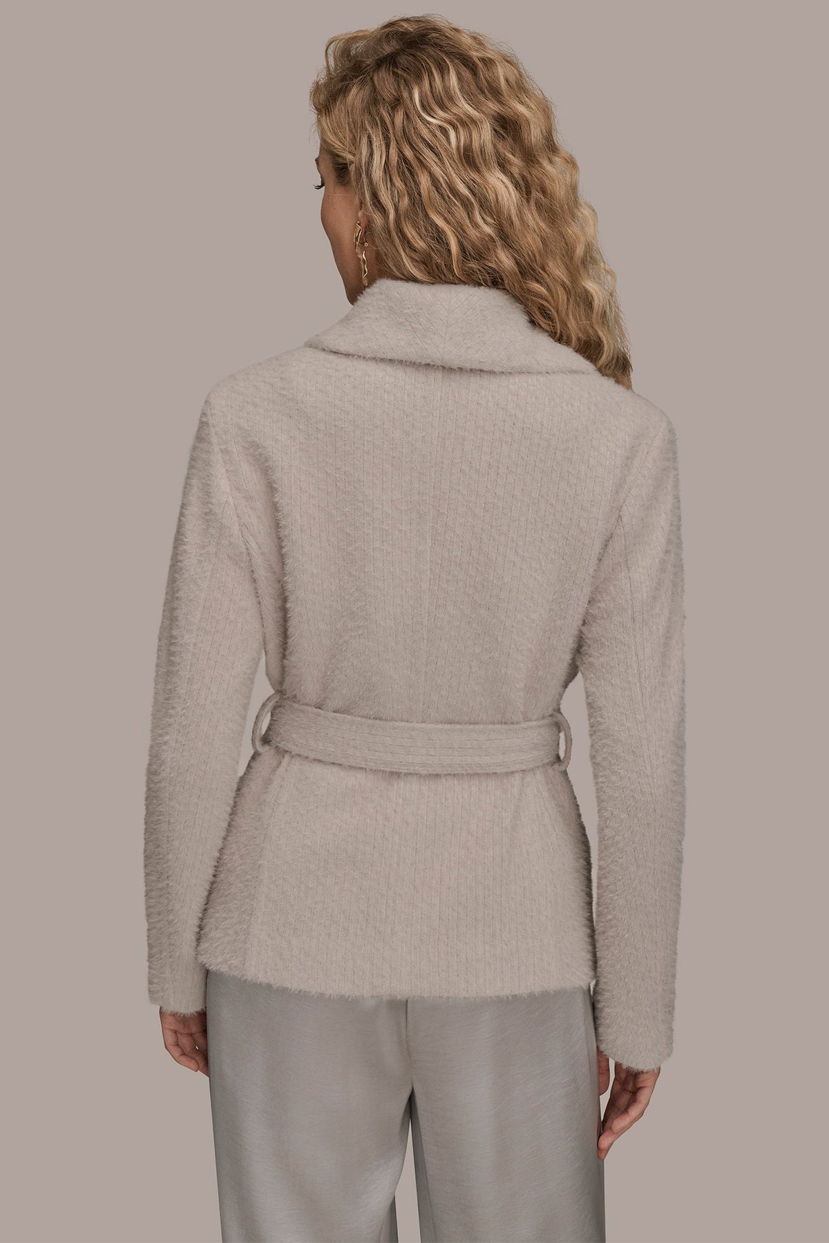 TIE-FRONT WRAP JACKET