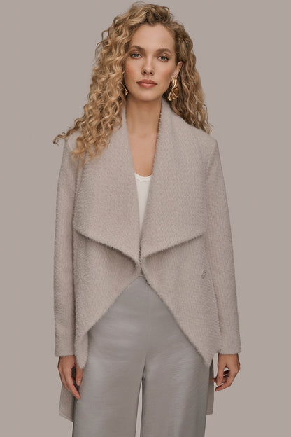 TIE-FRONT WRAP JACKET